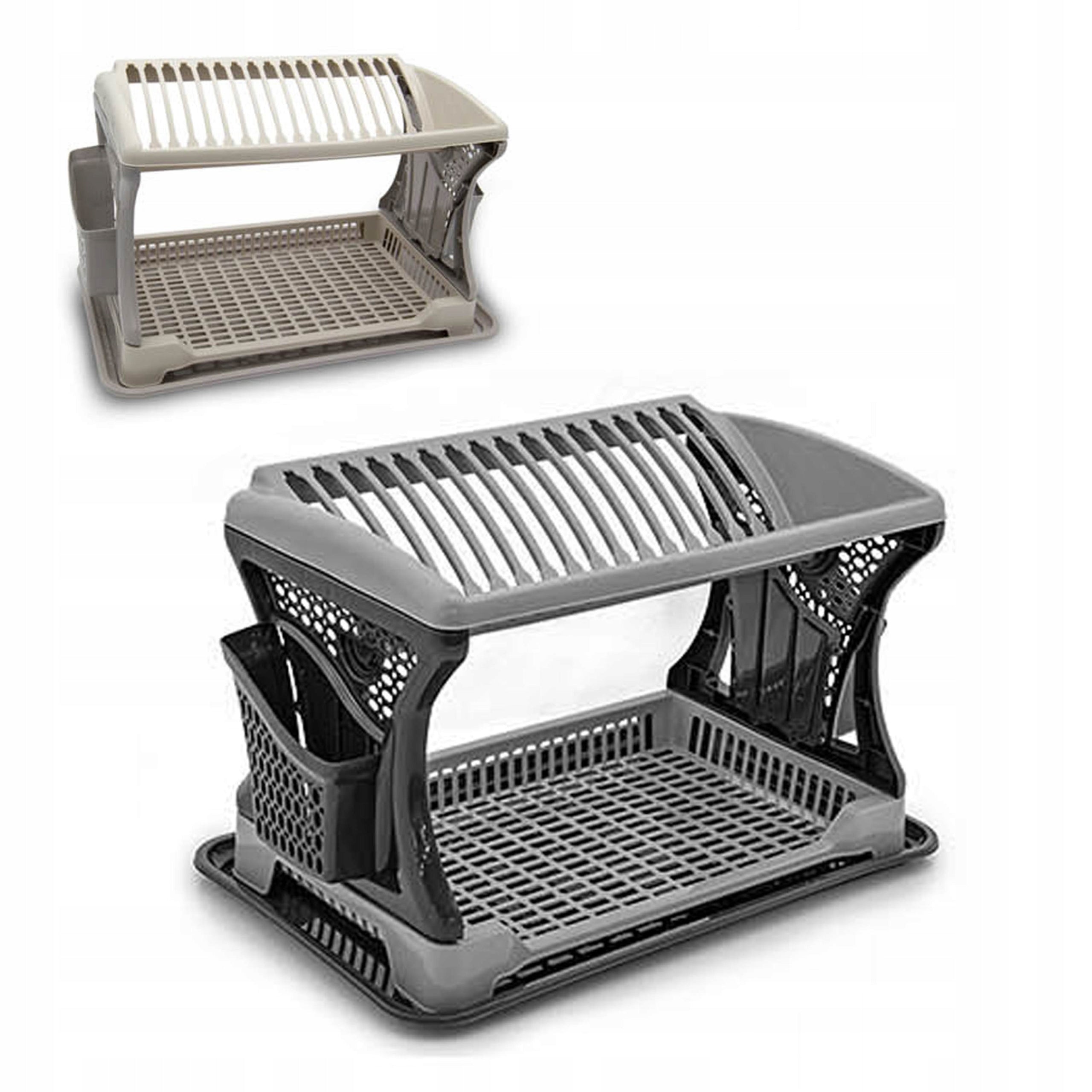 PLASTIC DOUBLE-DECKER DISH DRYER 07201