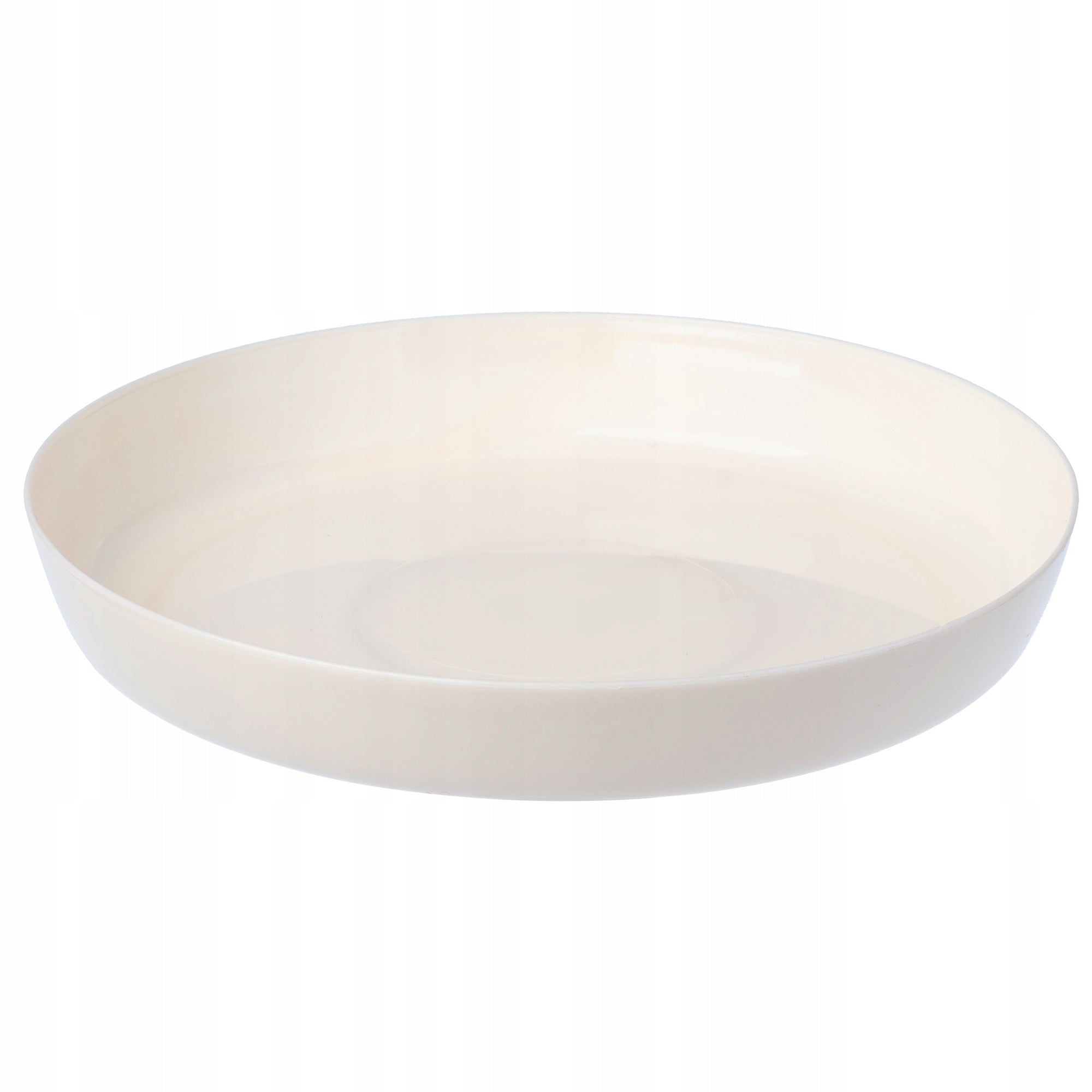 PLASTIC FLOWER POT WITH STAND FLOWER POT COVER 18cm CREAM KADAX Length 18 cm