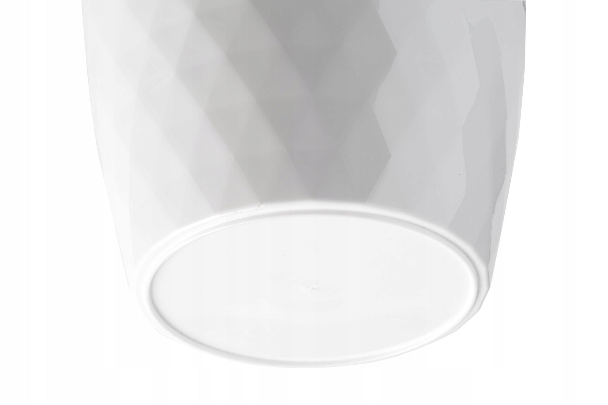 PLASTIC FLOWER POT WITH STAND PLANTER FLOWER COVER 14cm WHITE KADAX Material synthetic material