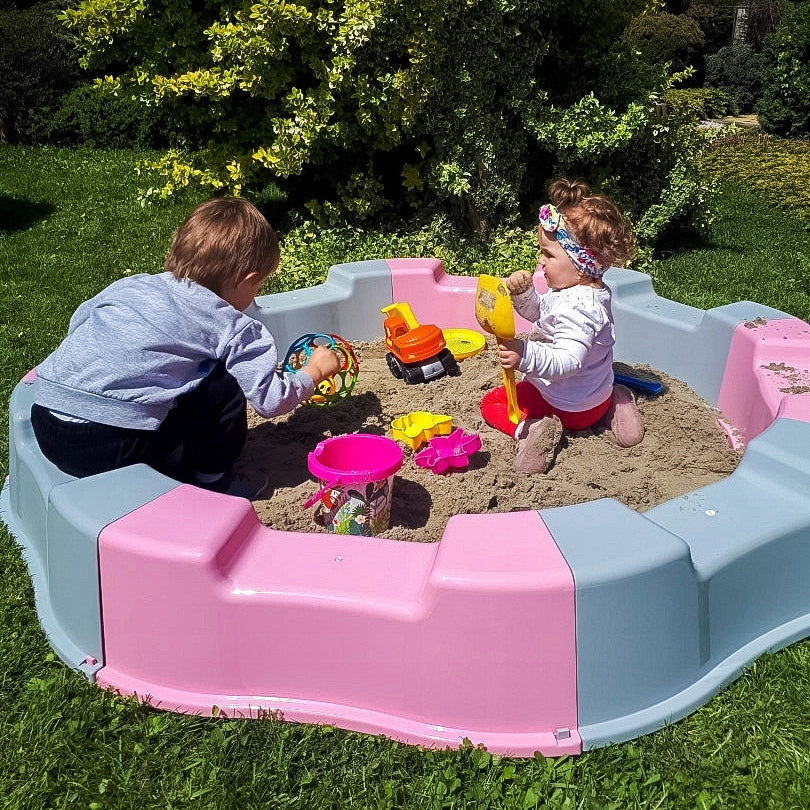 PLASTIC SANDBOX FOR CHILDREN Spacious FOR 300 KG Sand FOR GARDEN FUN EAN (GTIN) 5904458466942