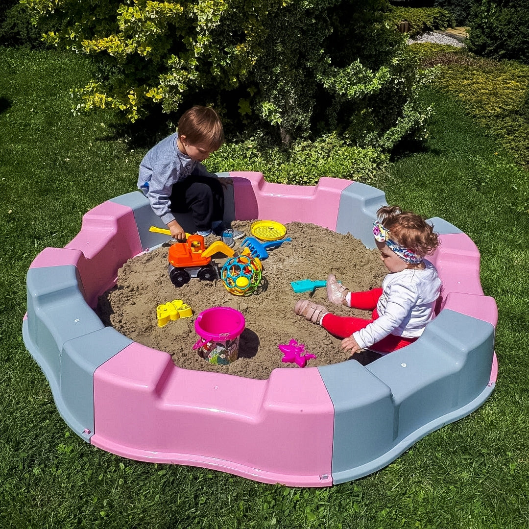 PLASTIC SANDBOX FOR CHILDREN Spacious FOR 300 KG Sand FOR GARDEN FUN Manufacturer code 4711