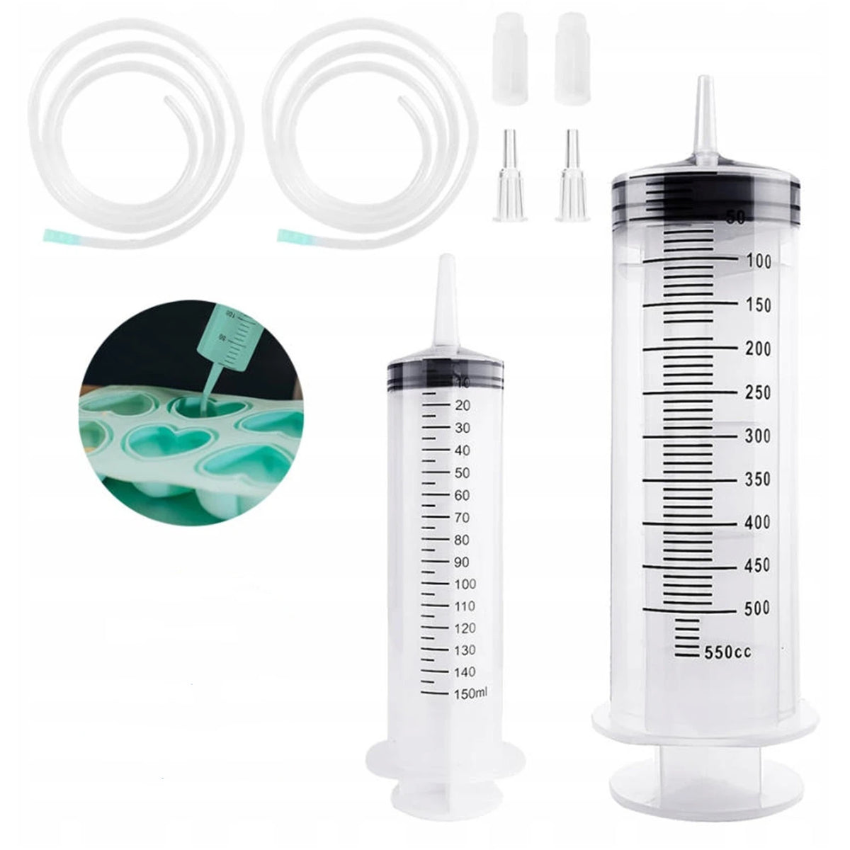 PLASTIC SYRINGE 150 ML 550 ML DOSING SET