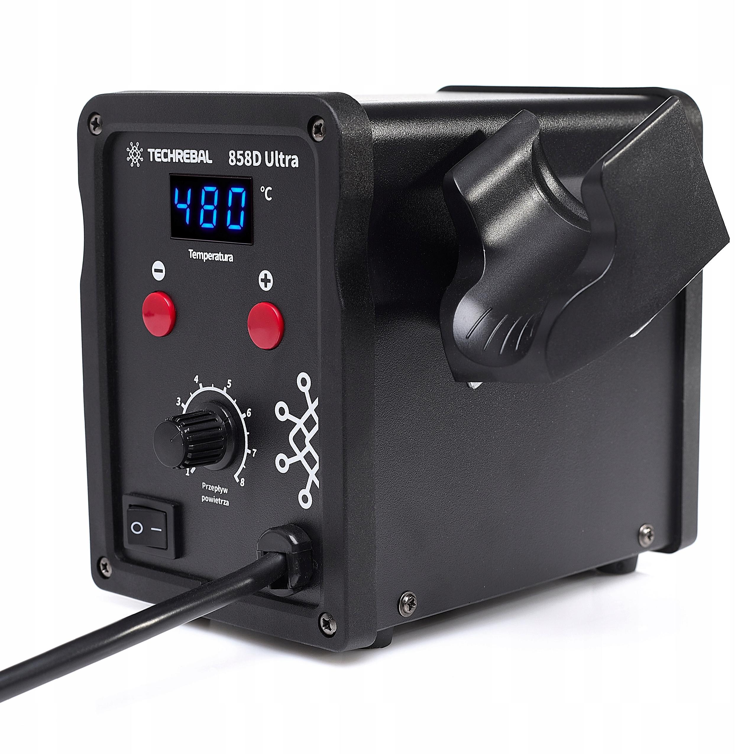 PLASTIC WELDER Techrebal 858D ULTRA 750W binder PP NOZZLE BUT freebie Kind hot air