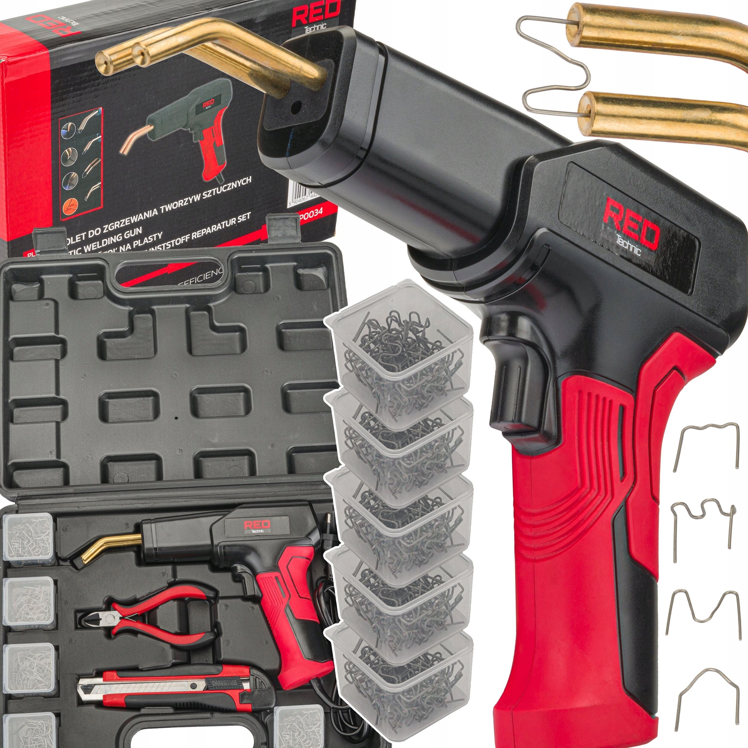 PLASTIC WELDING MACHINE SOLDERING IRON STAPLER STAPLE SET 800 PCS.