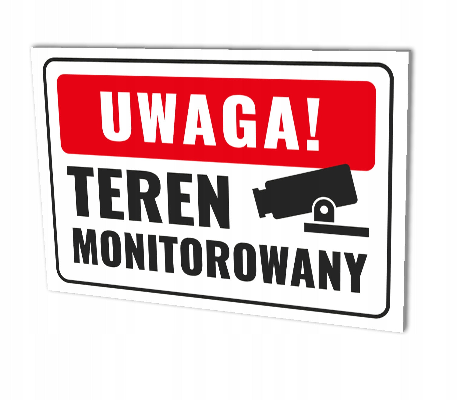 PLATE AREA MONITORED OBJECT MONITORED PROTECTED AREA PVC 30x20 EAN (GTIN) 5906826400626