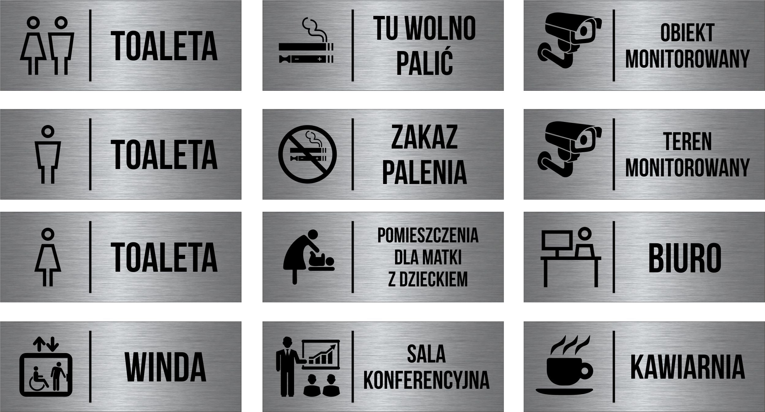PLATE Monitored Facility Aluminum Pictogram Manufacturer code DSH1