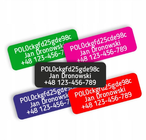 PLATE / STICKER FOR ALUMINUM DRONE 28x9mm PREMIUM QUALITY