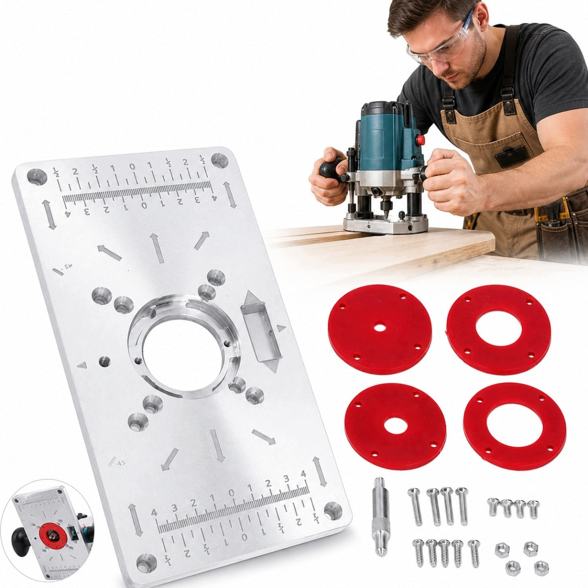 PLATE TABLE TOP FOR MILLING MACHINE MULTIFUNCTIONAL MULTI-PURPOSE FOR WOODWORKING DIY