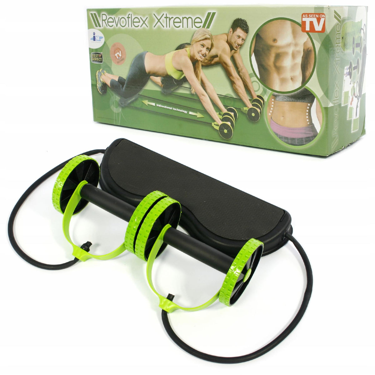 PLATFORM AB ROLLER WHEEL + RUBBERS FOR MUSCLE EXERCISES