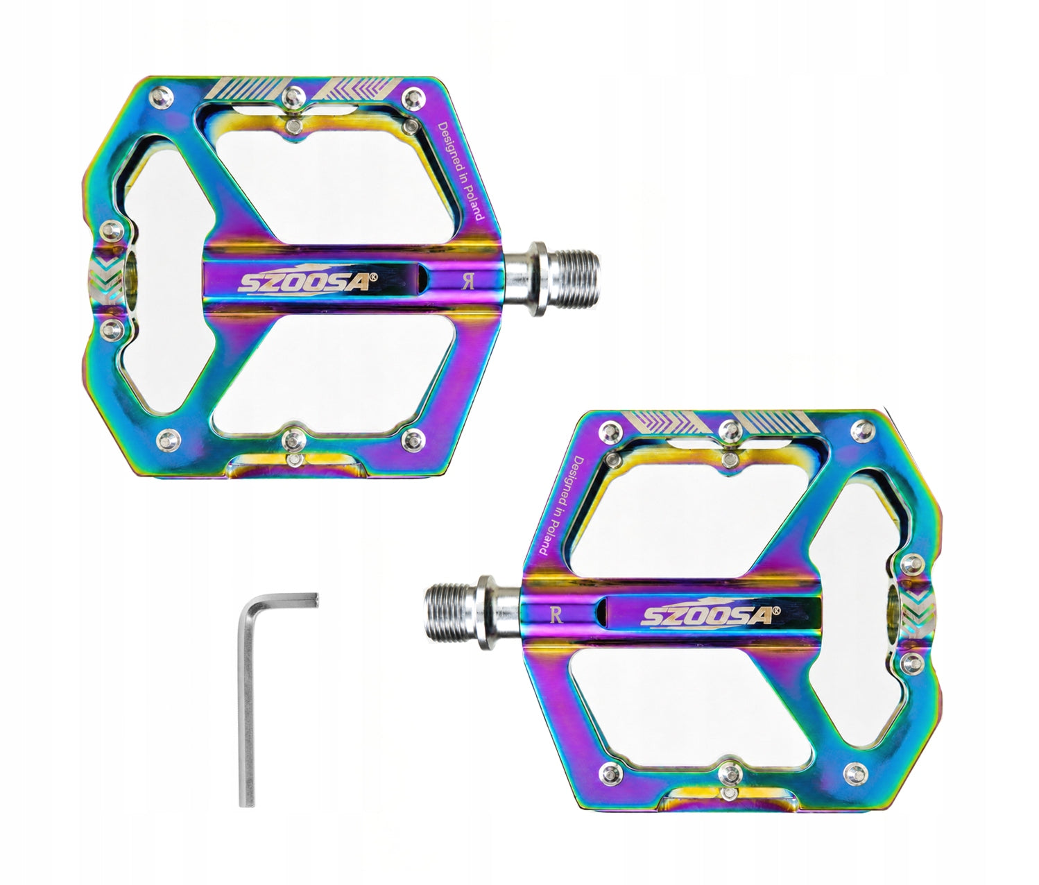 PLATFORM ALUMINUM Pedals 3 Machine BEARINGS Lightweight Bicycle MTB DH Brand SZOOSA