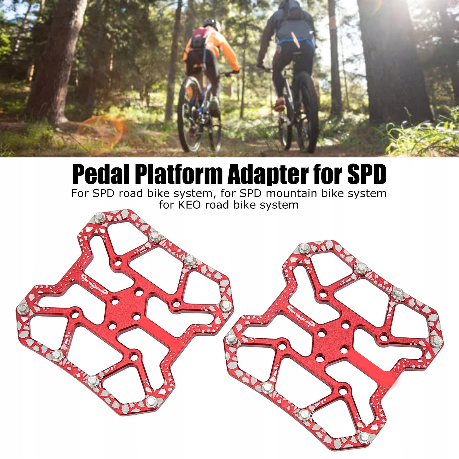 PLATFORM BICYCLE PEDALS FOR SPD BICYCLE SYSTEM Brand no brand