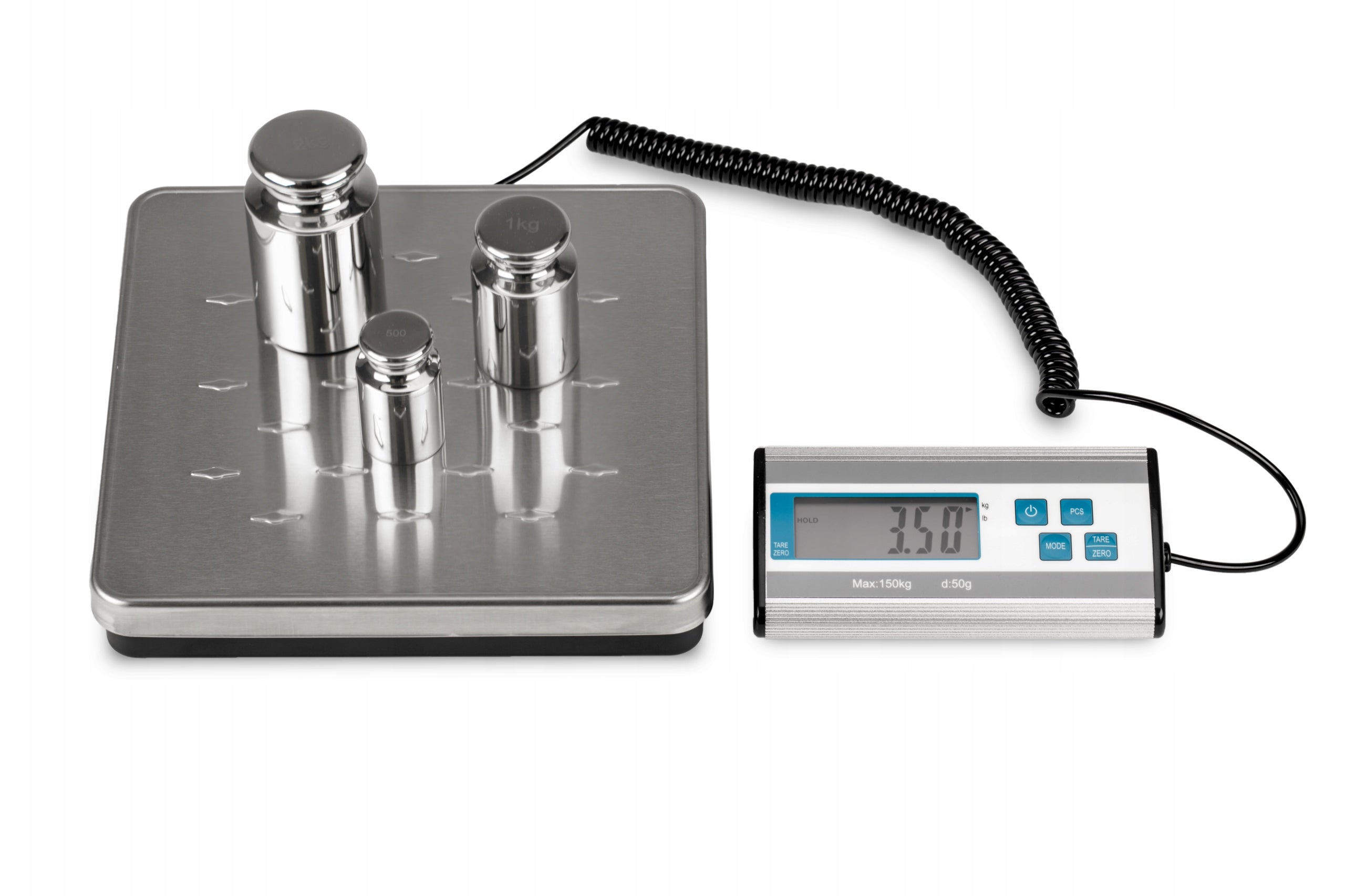 PLATFORM SCALE FOR PACKAGES 150kg ELECTRONIC STORAGE CASE Brand Bielskie Wagi