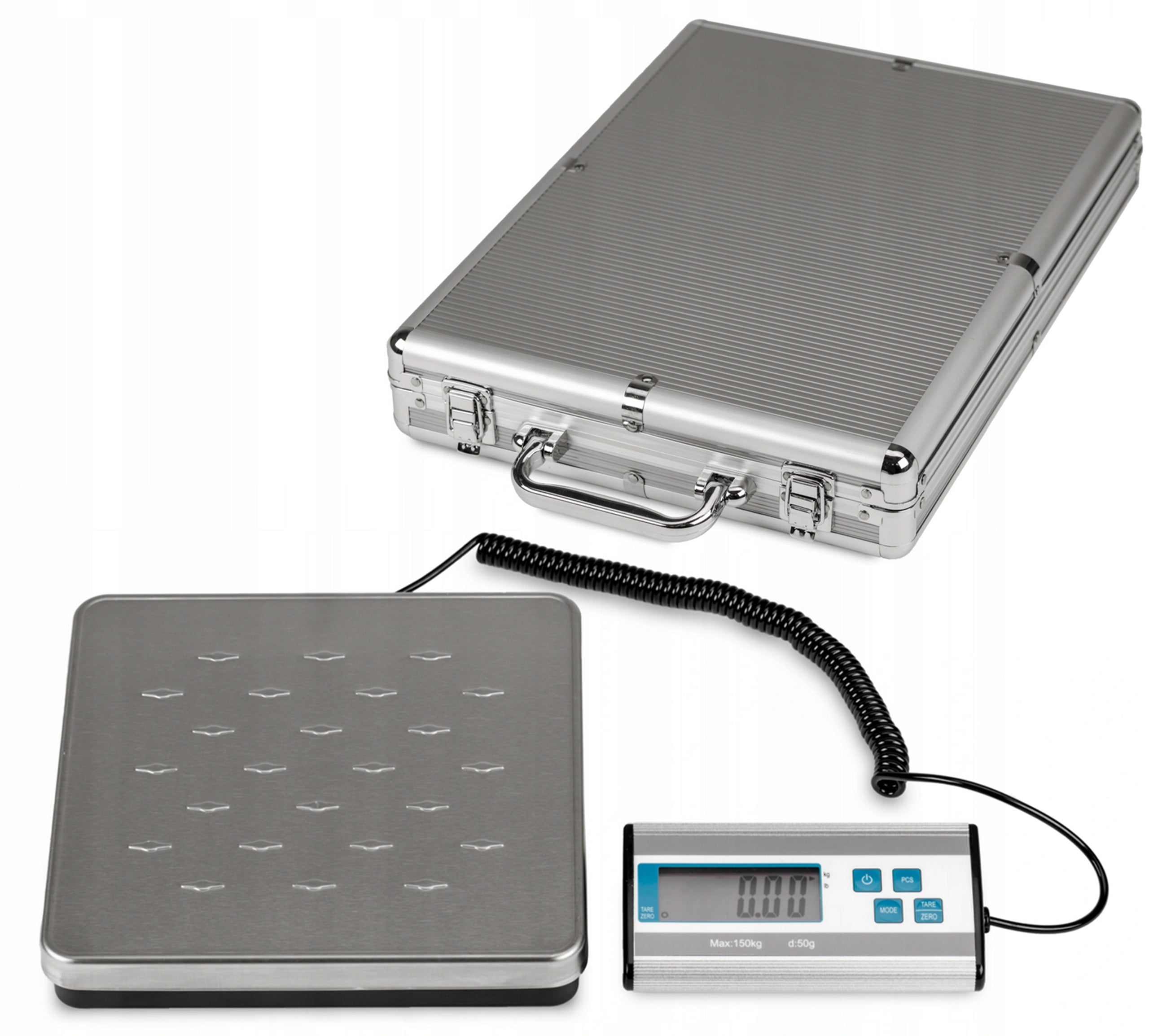 PLATFORM SCALE FOR PACKAGES 150kg ELECTRONIC STORAGE CASE
