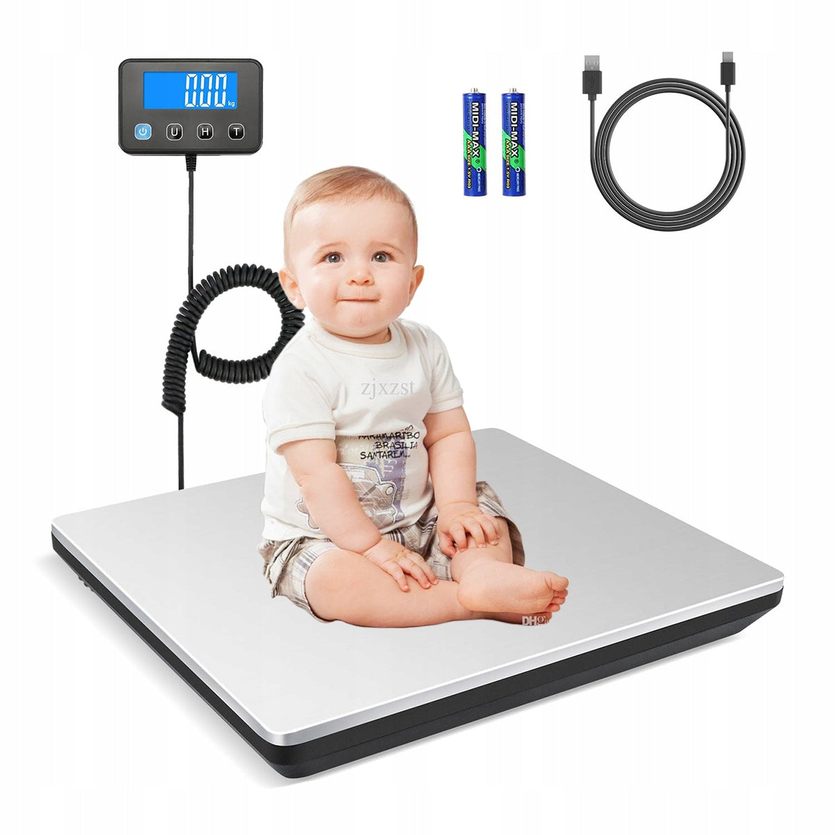 PLATFORM SCALE FOR PACKAGES 200kg ELECTRONIC STORAGE CASE
