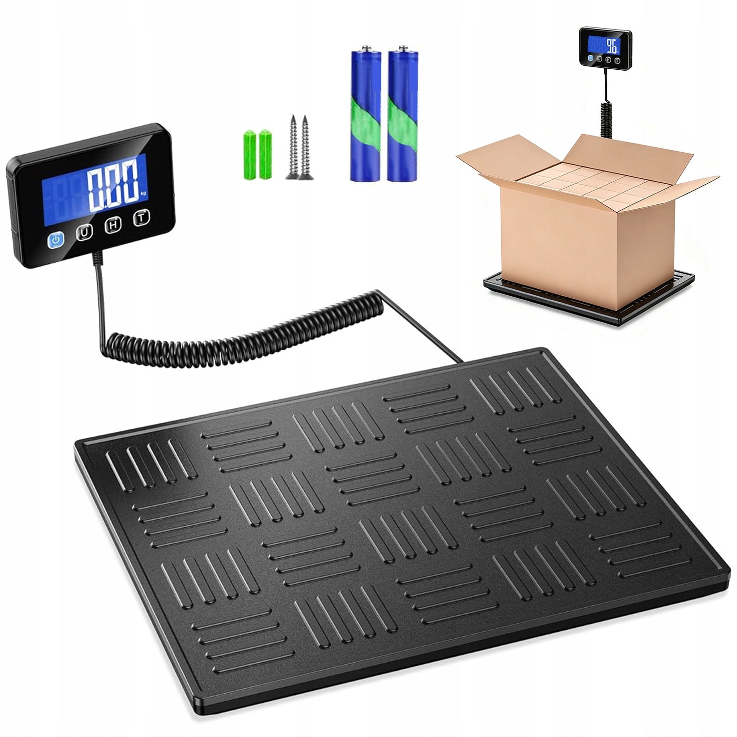 PLATFORM SCALE FOR PACKAGES 300kg ELECTRONIC STORAGE