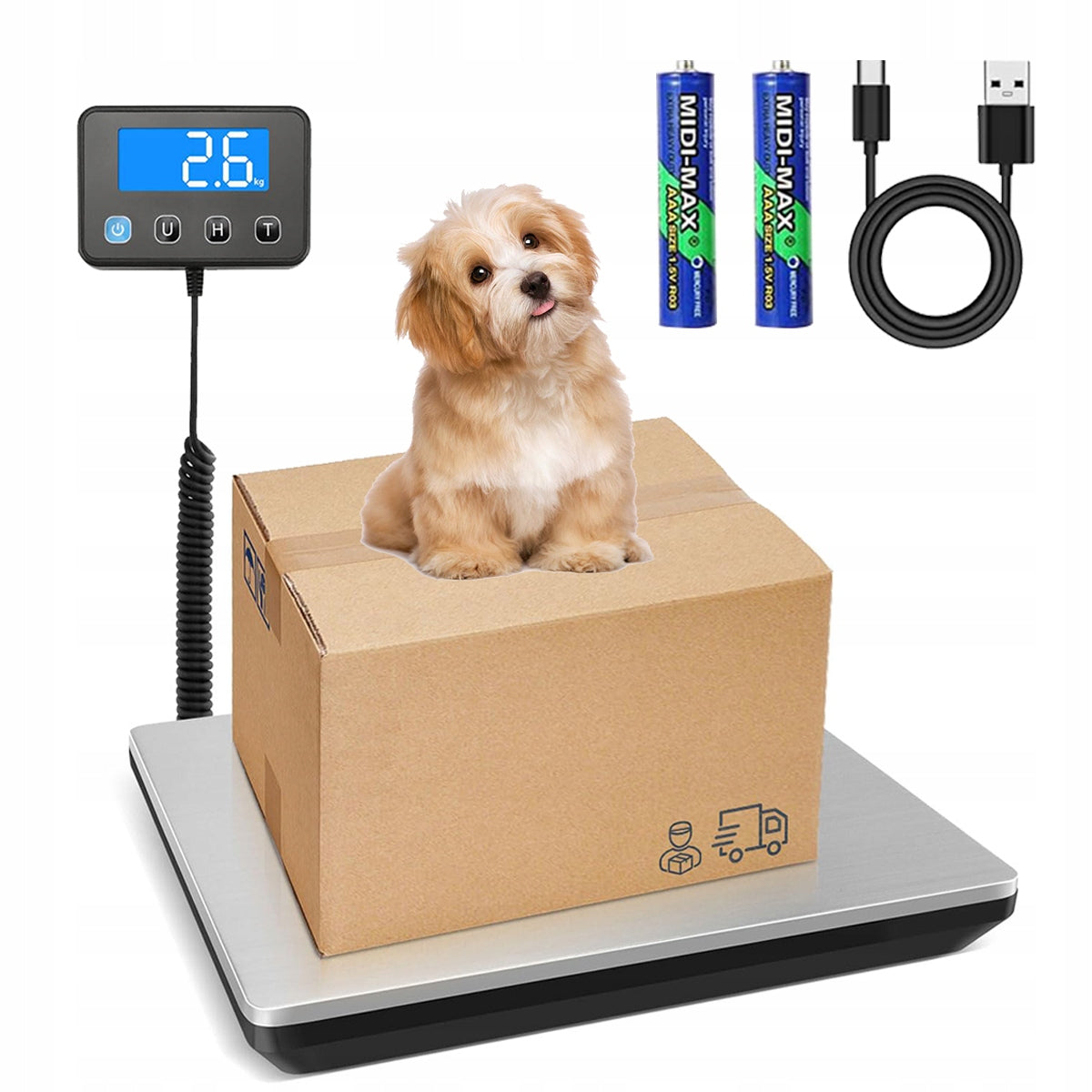 PLATFORM SCALE FOR PACKAGES ELECTRONIC STORAGE CASE 200kg