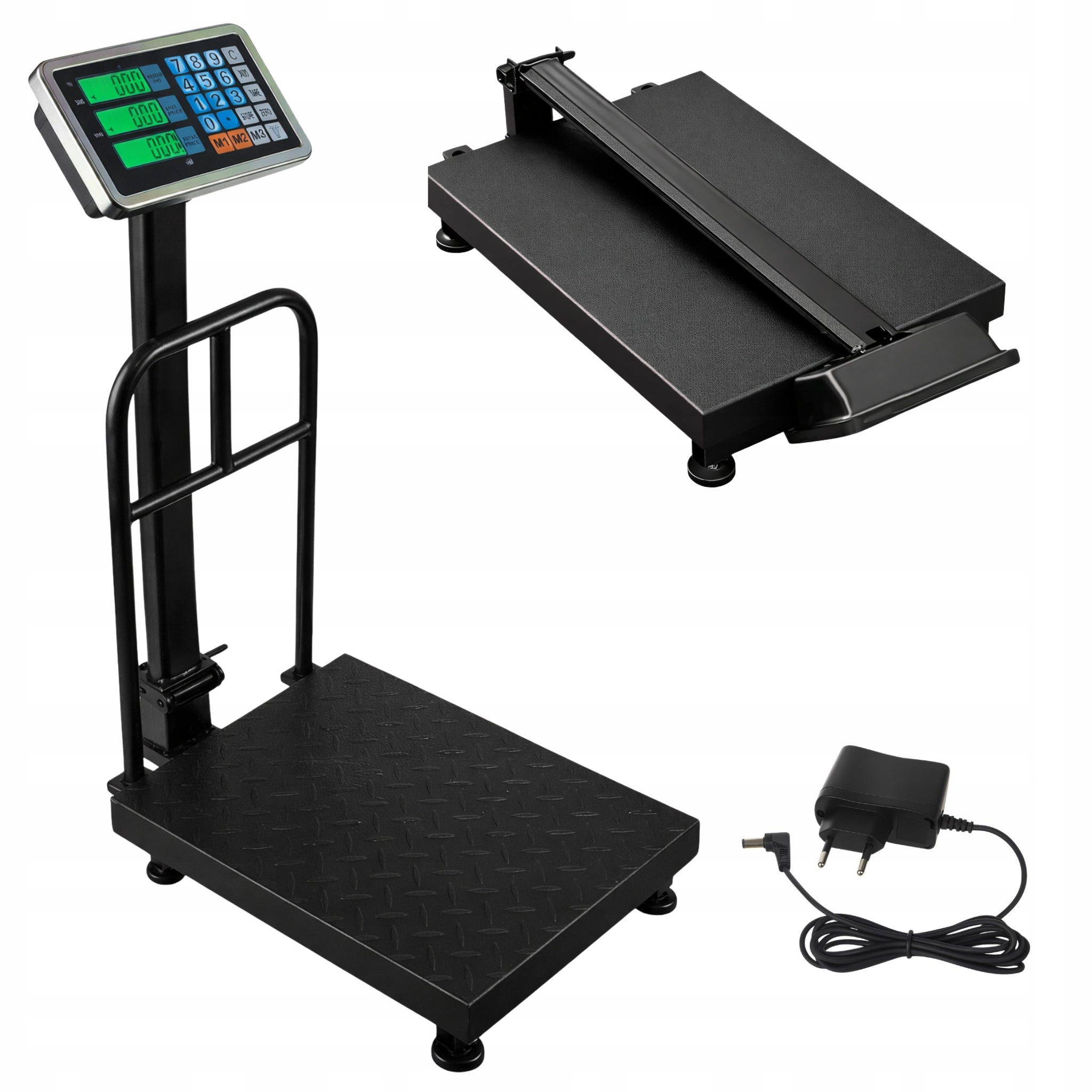 PLATFORM STORAGE SCALE 150KG LCD CORDLESS STEEL FOLDING