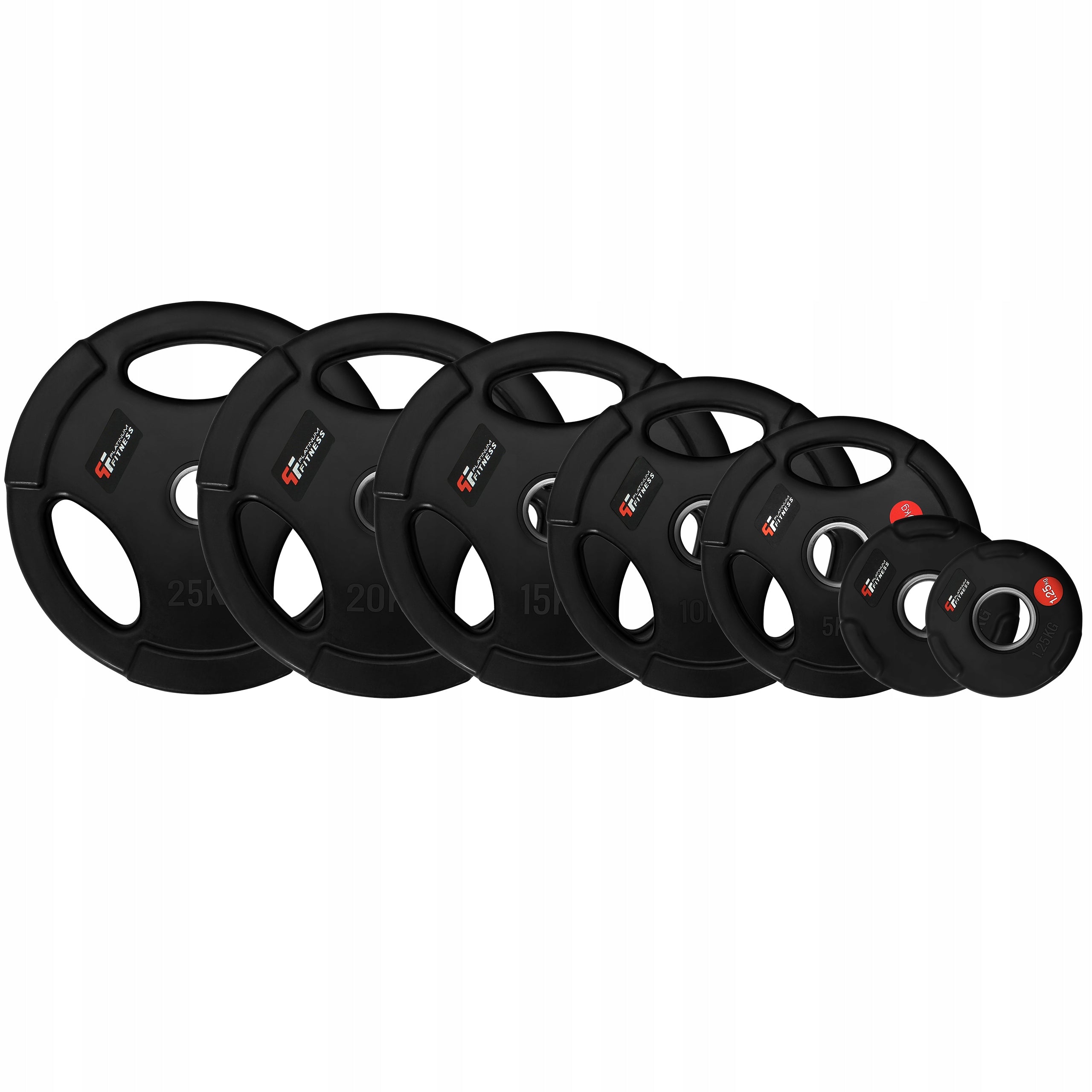 PLATINUM FITNESS LOAD SET 100 KG OLYMPIC RUBBERIZED 50 MM Total weight 100 kg