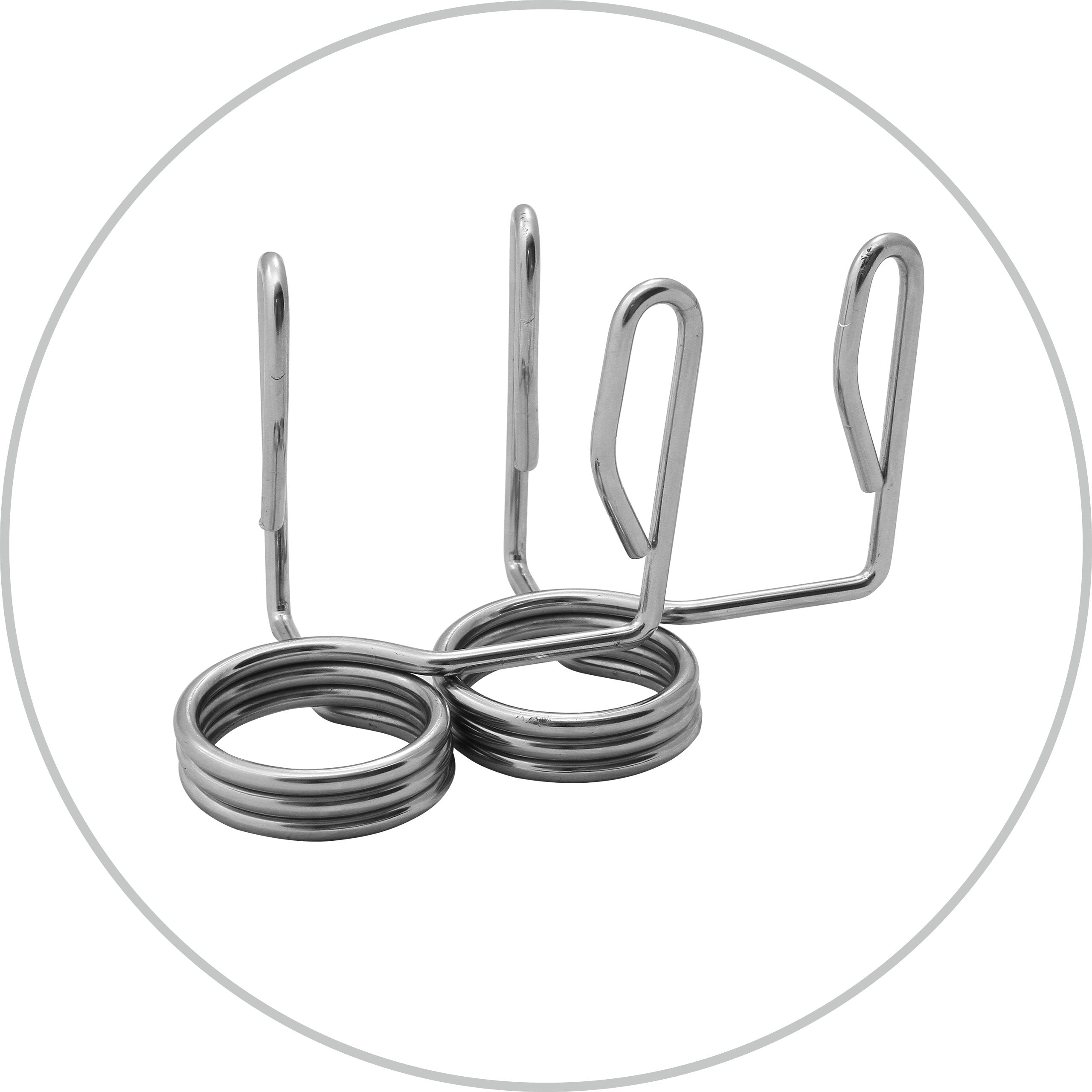 PLATINUM FITNESS OLYMPIC STRAIGHT NECK 220 CM 50 MM ECONOMIC CLAMPS Total length 220 cm
