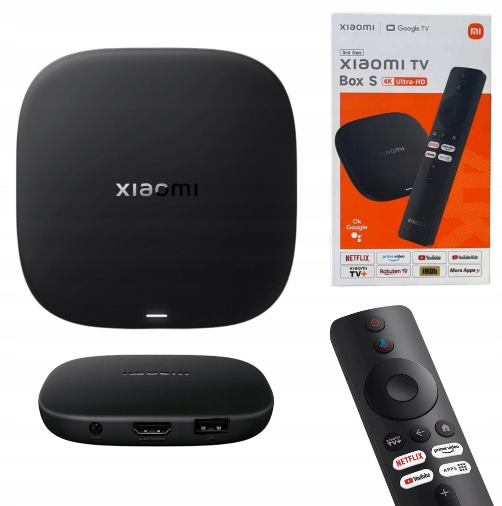PLAYER SMART TV BOX XIAOMI 3 GEN 4K UHD ANDROID TV ASSISTANT GOOGLE 32GB Manufacturer code Odtwarzacz multimedialny Chromecast