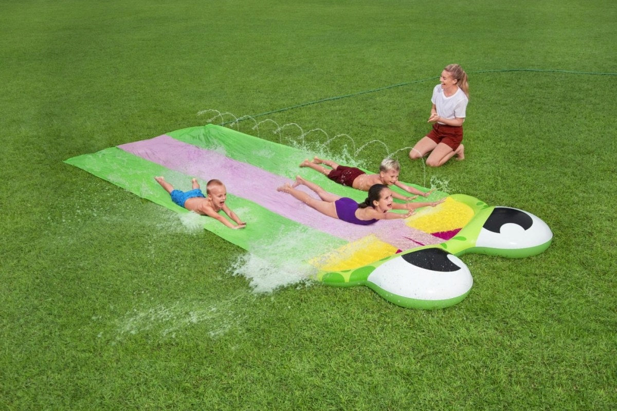 PLAYGROUND SLIDE BESTWAY 52389 TRACK 3-PERSON Color multicolor