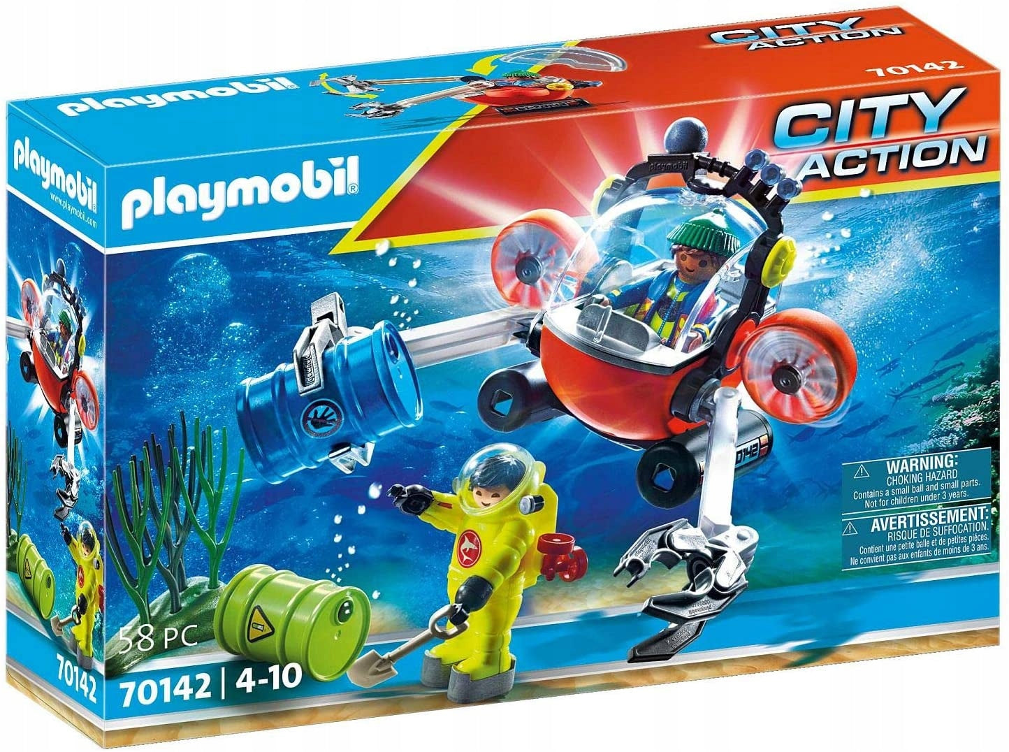 70142 PLAYMOBIL® City Action Povandeninis laivas