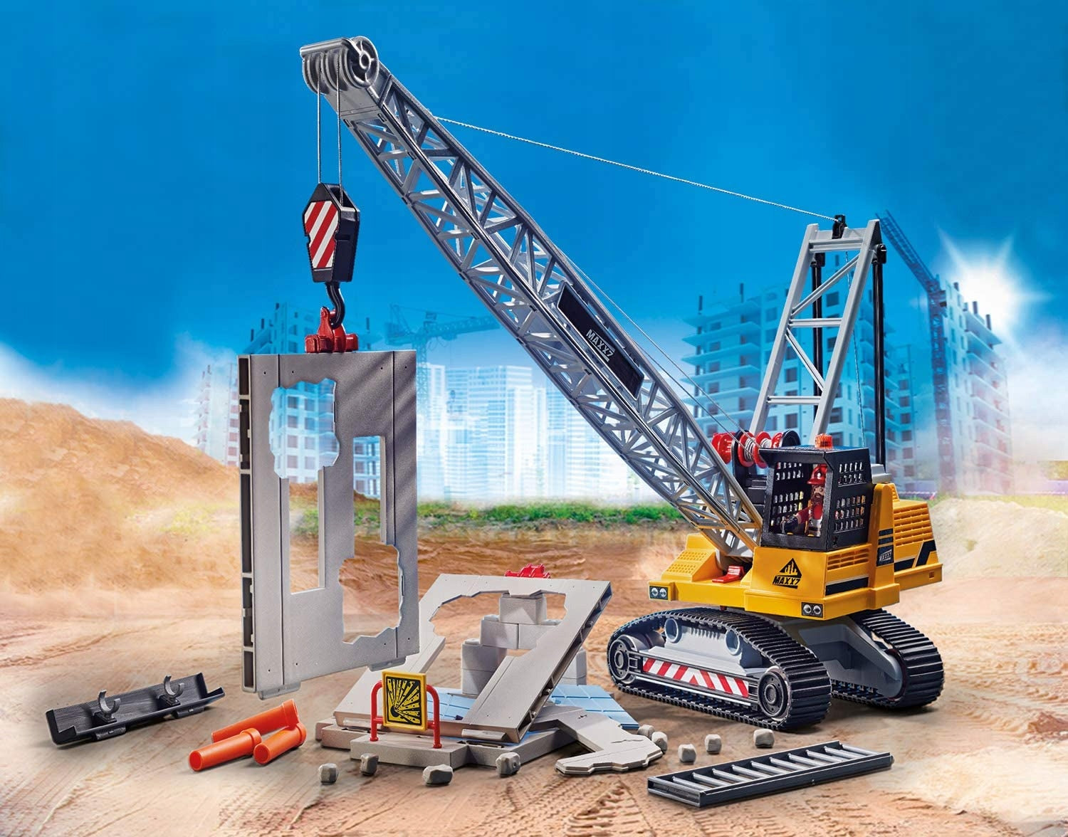 70442 PLAYMOBIL® City Action Ekskavatorius su priedais