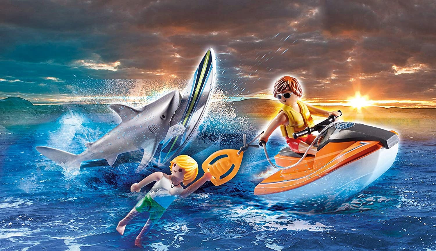Set Rettungsfiguren Playmobil Rescue Action 70489, 14 