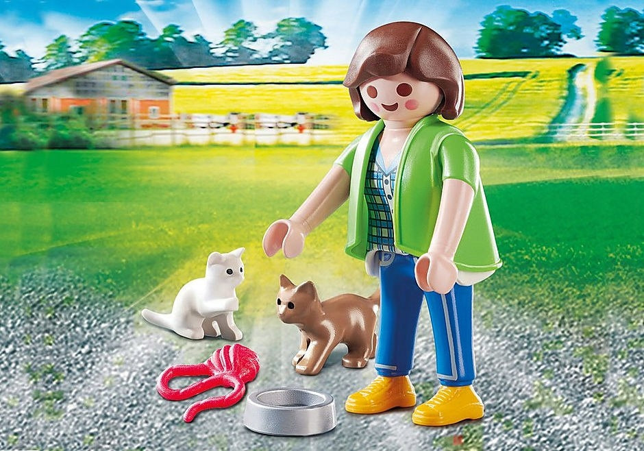 70562 PLAYMOBIL® Playmo-Friends Mädchen mit Kätzchen 