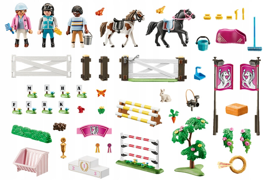 70996 PLAYMOBIL® Country, Hindernisparcours mit Pferden 