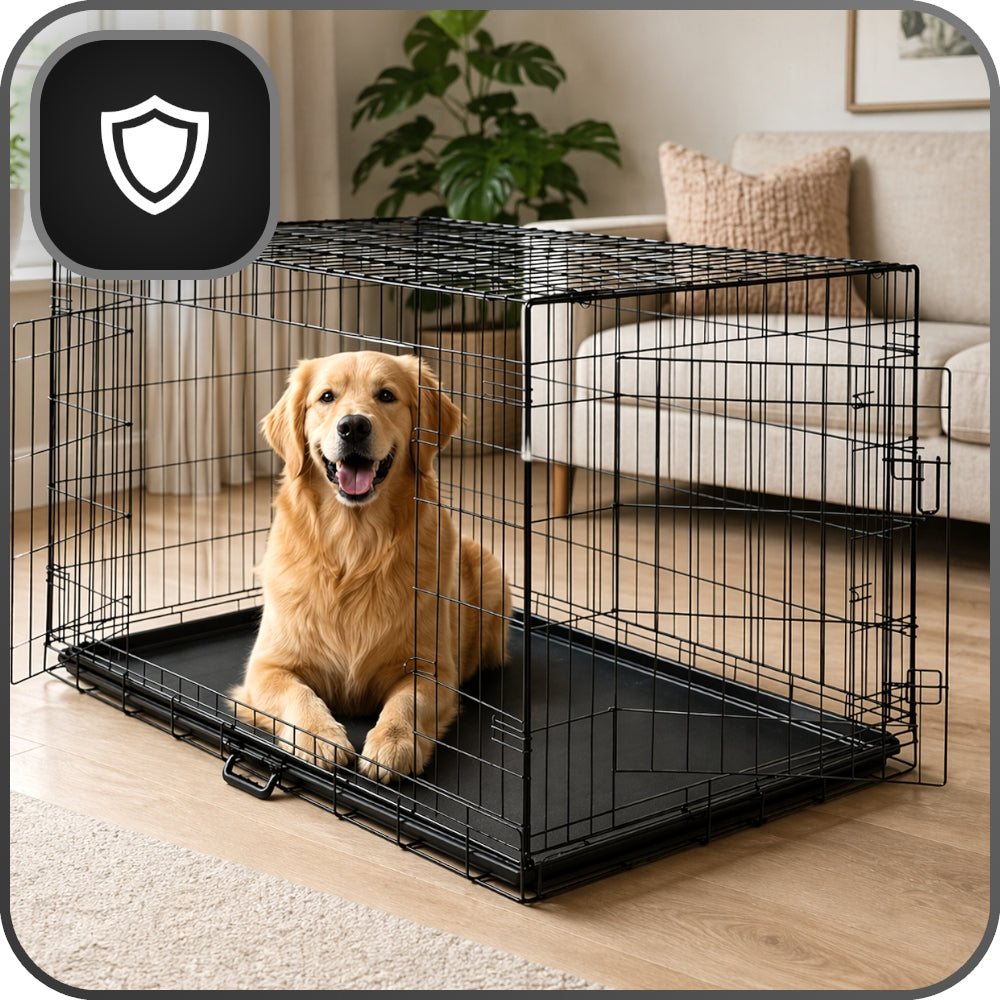 PLAYPEN CAGE DOG TRANSPORTER LARGE 107x71x77,5cm METAL FOLDING XL Packaging status original