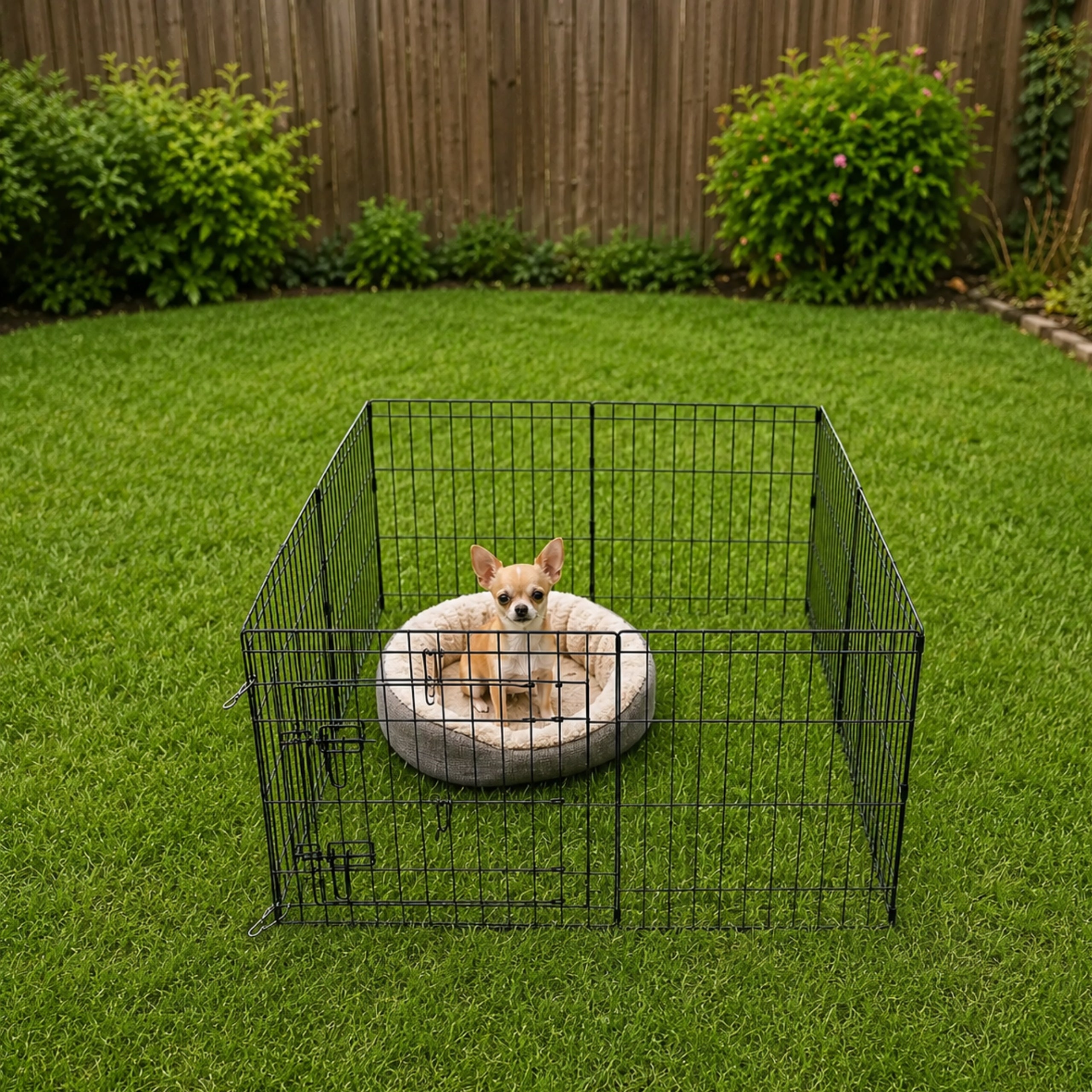 PLAYPEN CAGE MODULAR CAT ENCLOSURE RABBIT ANIMALS 6 PANELS 60CM Packaging status original