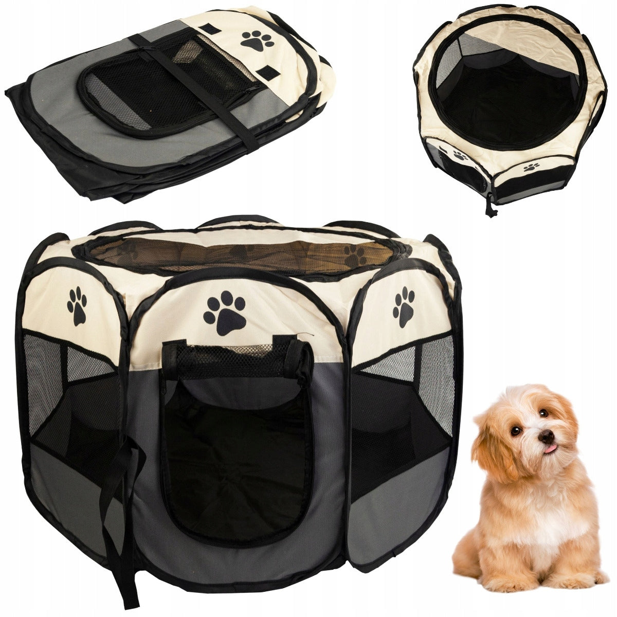 PLAYPEN CAT DOG CAGE HOMESTEAD BED TRAVEL GATE FOLDING