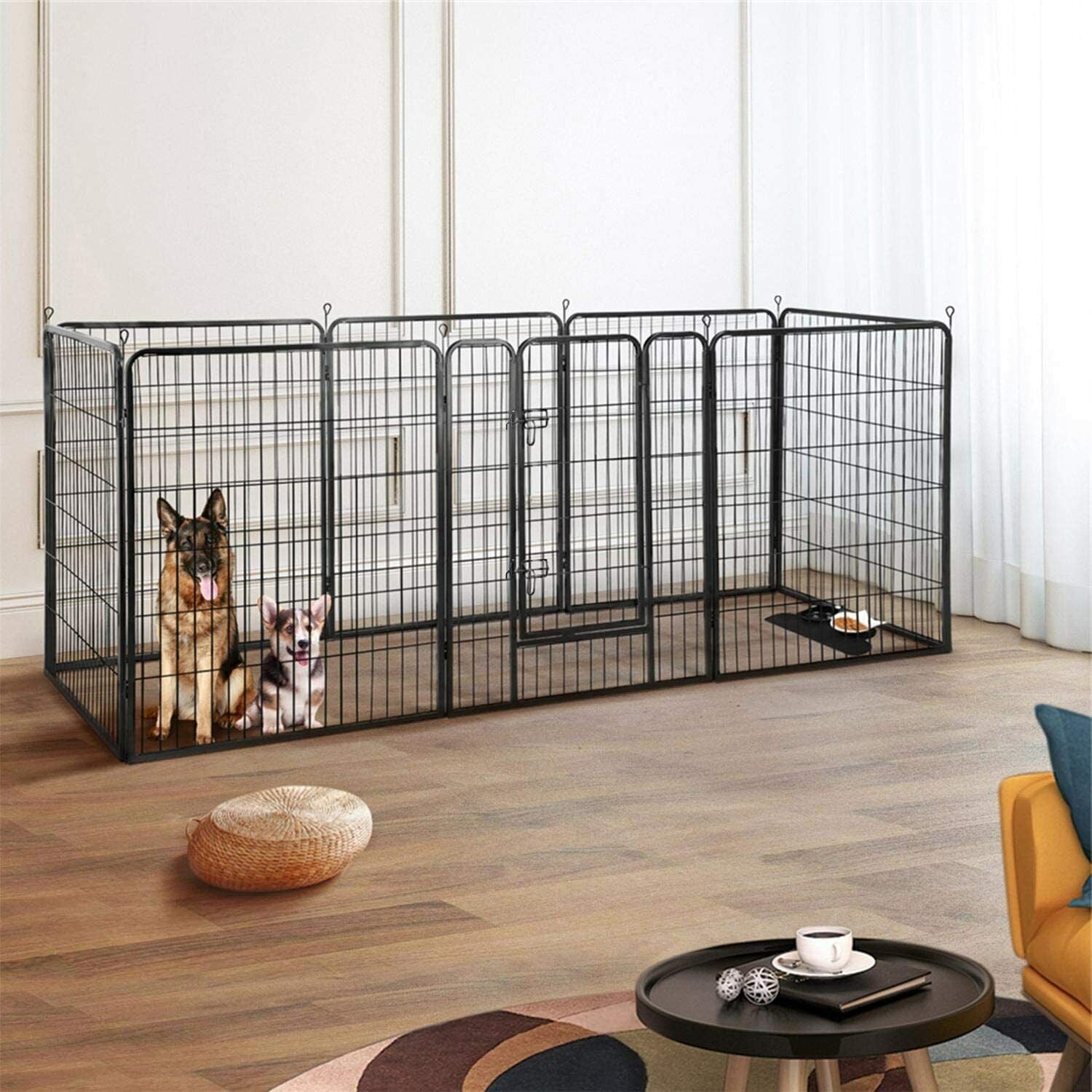 PLAYPEN CATWALK FARM for Dog Puppies 8 panels 80x100cm 22kg STRONG Product width 80 cm