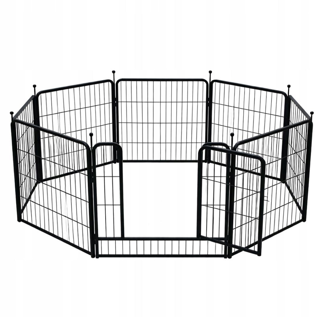 PLAYPEN FARM MODULAR CATWALK ANIMAL DOG CAGE 8 PANELS 80x80cm Material of manufacture metal
