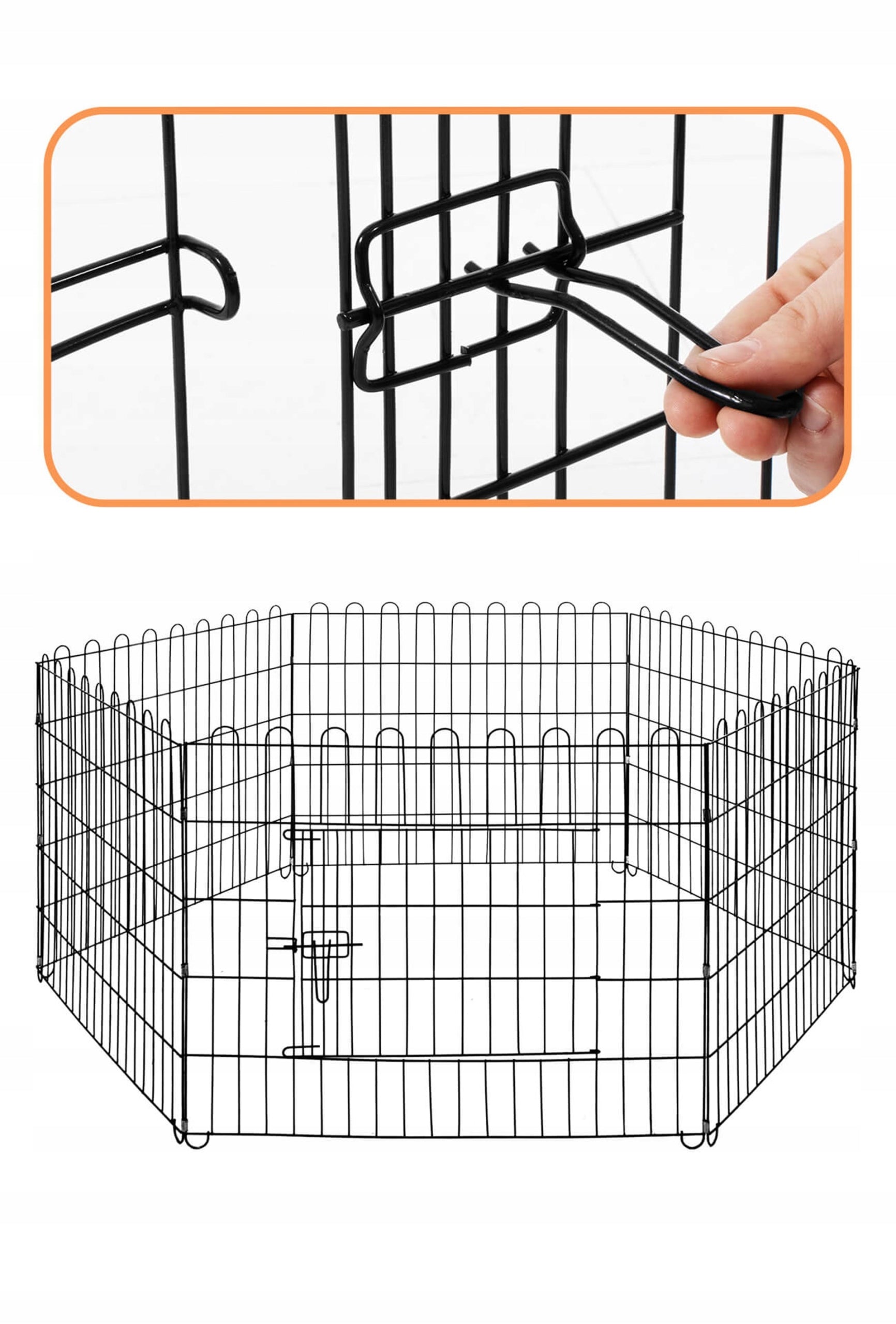 PLAYPEN FOR DOG CAT PUPPIES METAL CATWALK 165x85 GOAL Manufacturer code klatka kojec