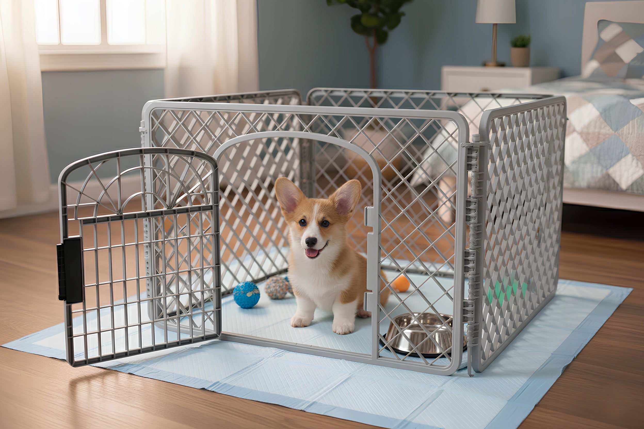 PLAYPEN FOR PUPPIES CAGE ENCLOSURE FOR DOG RABBIT SMALL ANIMALS Kind playpen