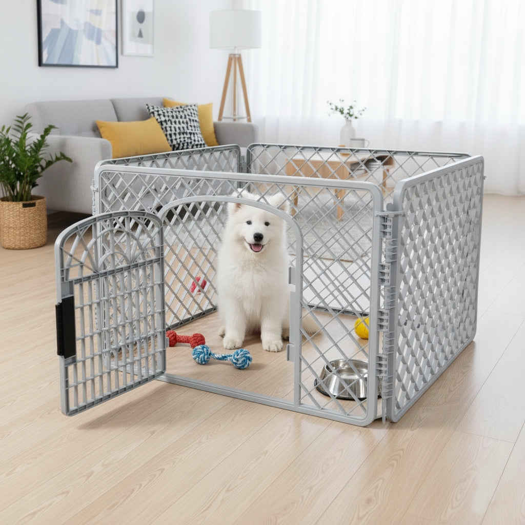 PLAYPEN FOR PUPPIES CAGE ENCLOSURE FOR DOG RABBIT SMALL ANIMALS Packaging status original
