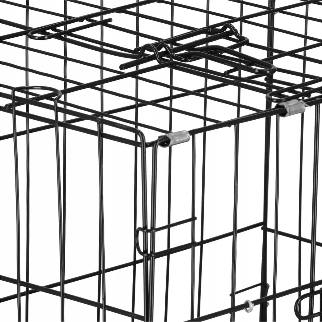 PLAYPEN KENNEL CAGE TRANSPORTER CAT ENCLOSURE FOR DOG ANIMALS BLACK 83CM Length 83 cm