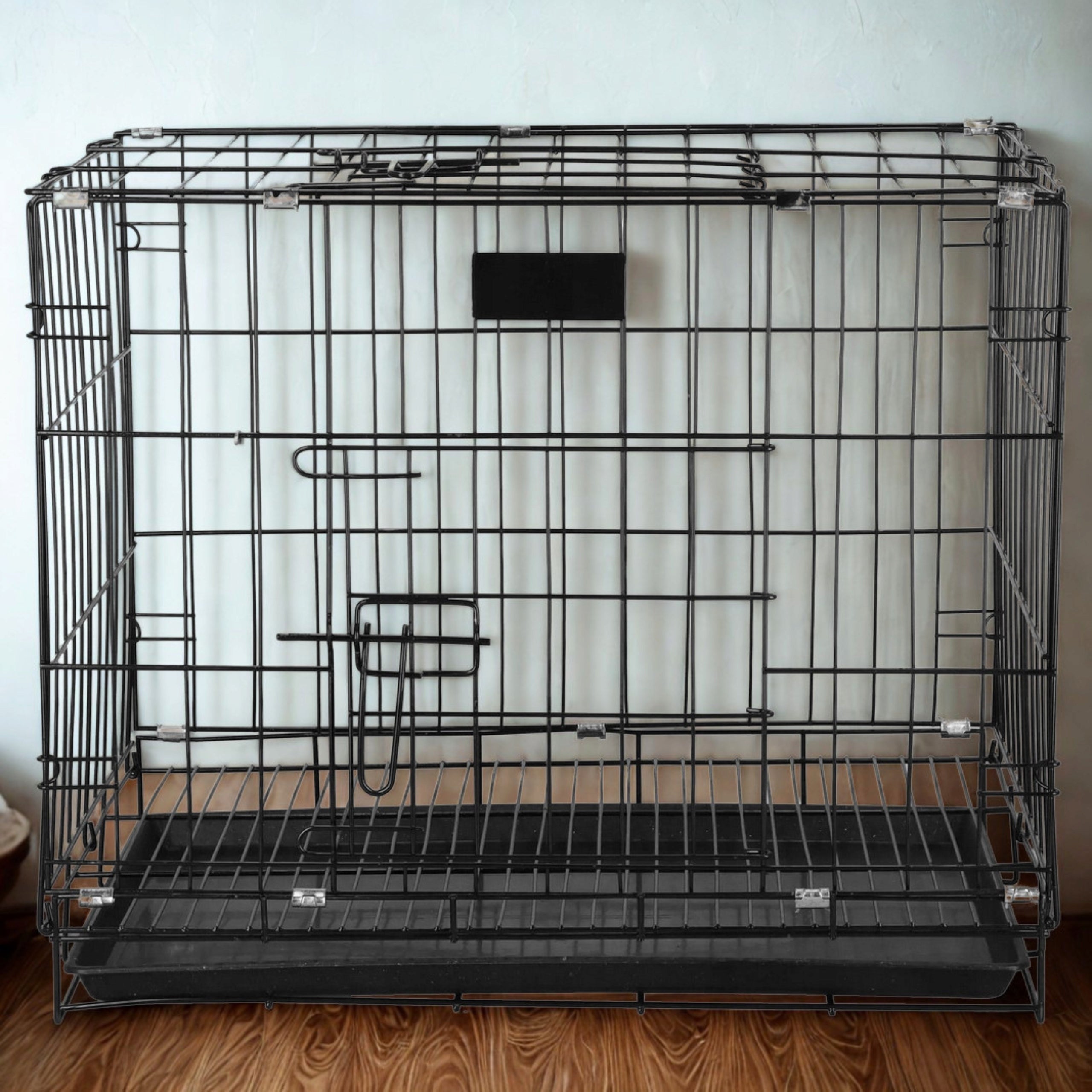 PLAYPEN KENNEL CAGE TRANSPORTER CAT ENCLOSURE FOR DOG ANIMALS BLACK 83CM Manufacturer code 4563