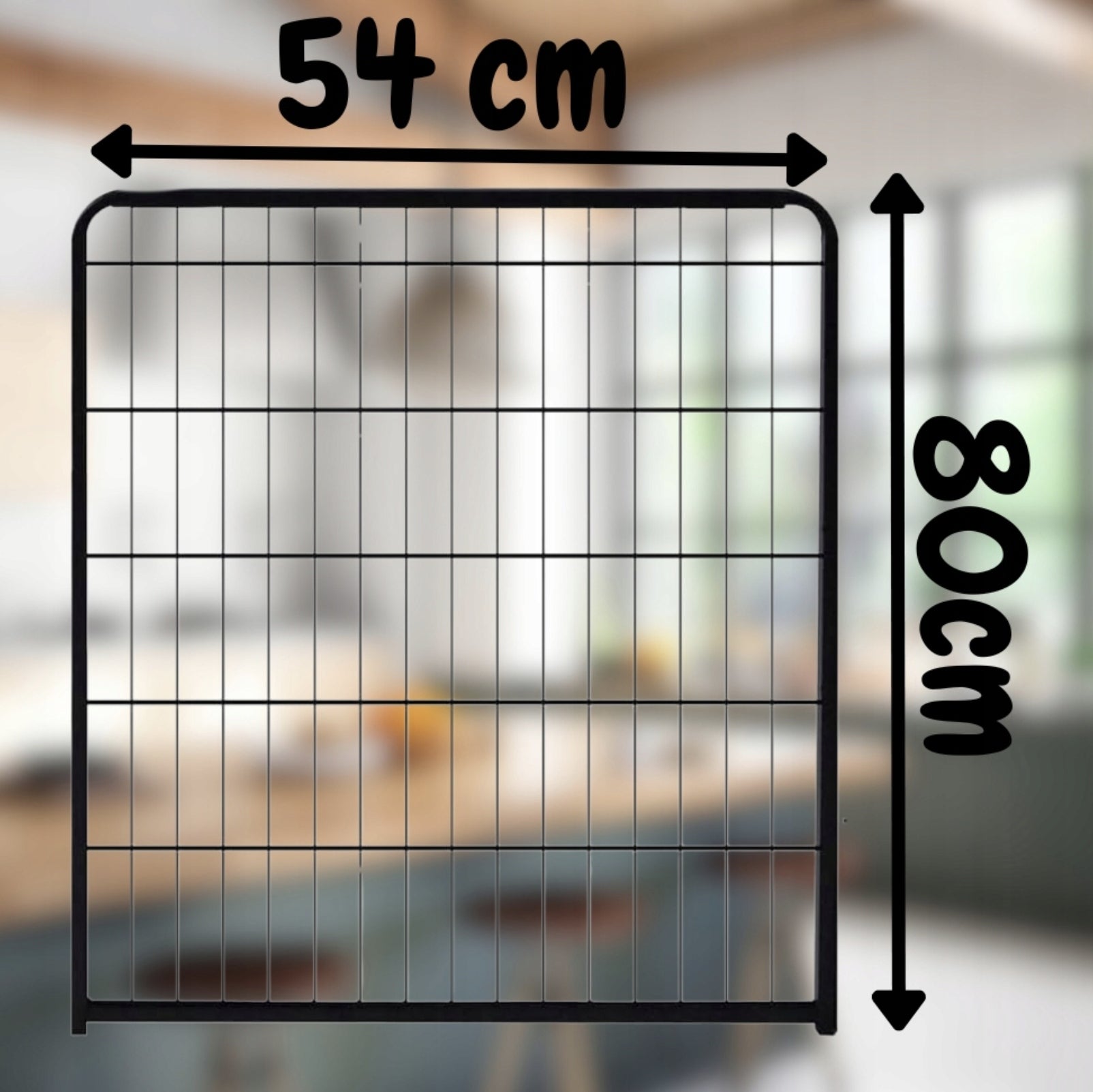 PLAYPEN METAL CATWALK FOR SMALL ANIMAL DOGS ADJUSTABLE 6 PCS. 108x54x80 Kind playpen