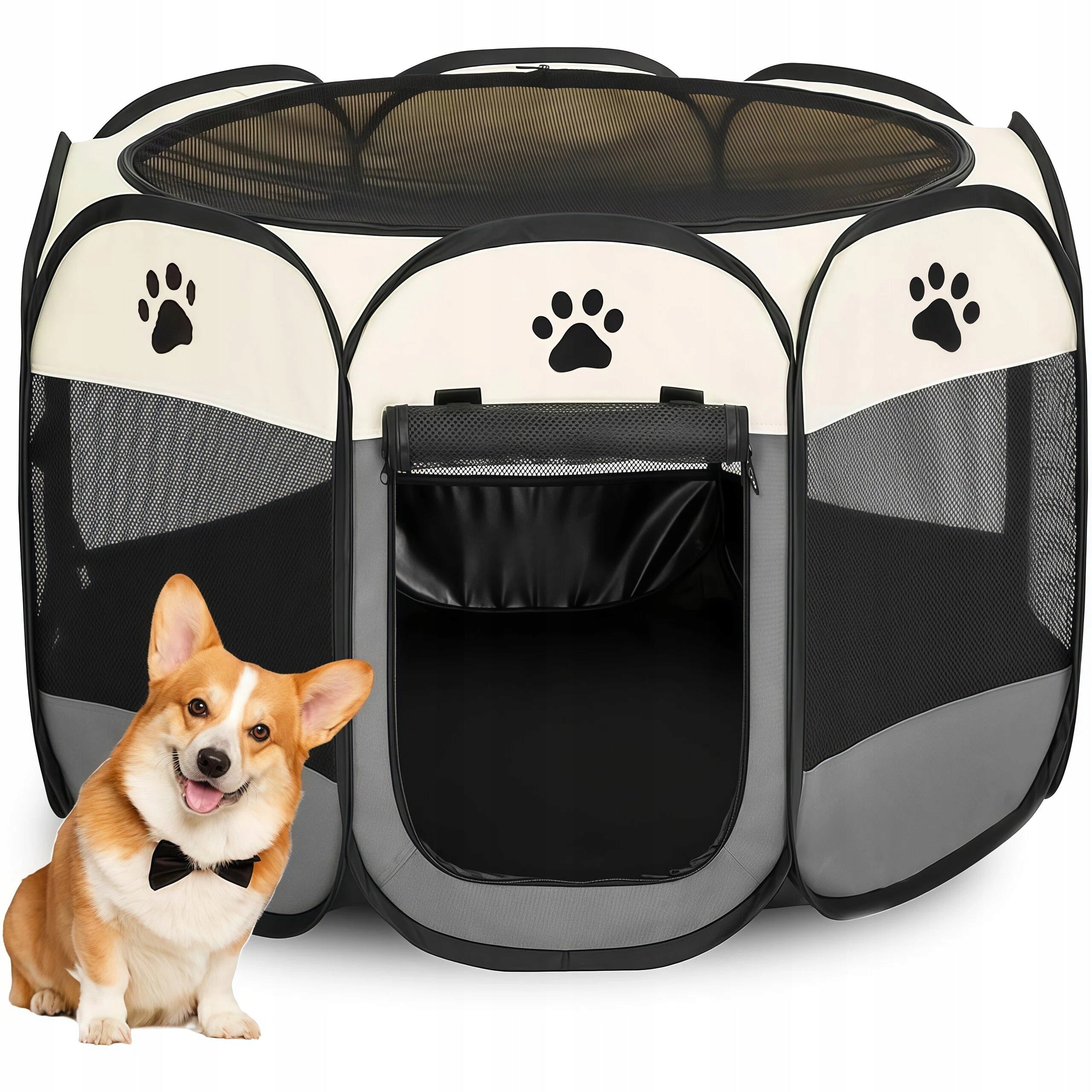 PLAYPEN TEXTILE MATERIAL SMALL DOG 74X74X43CM FOR HOME FOLDING WATERPROOF