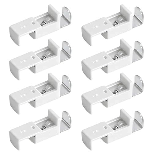 PLEATED CLAMP HOLDERS 8 PIECES WITHOUT DRILLING METAL MOUNTING Brand no brand
