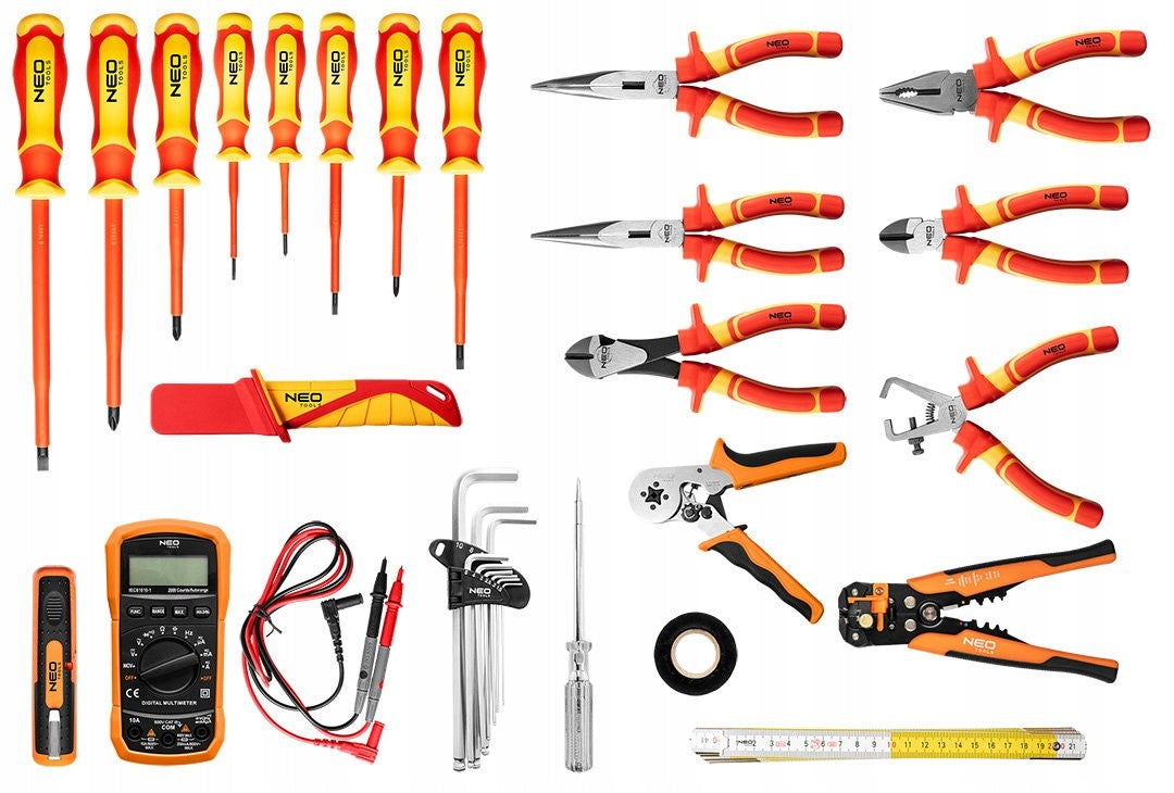 PLECAK ELEKTRYKA ZESTAW 31 ELEMENTÓW profesjonalny 01-313 NEO TOOLS Kod taryfy celnej 82060000