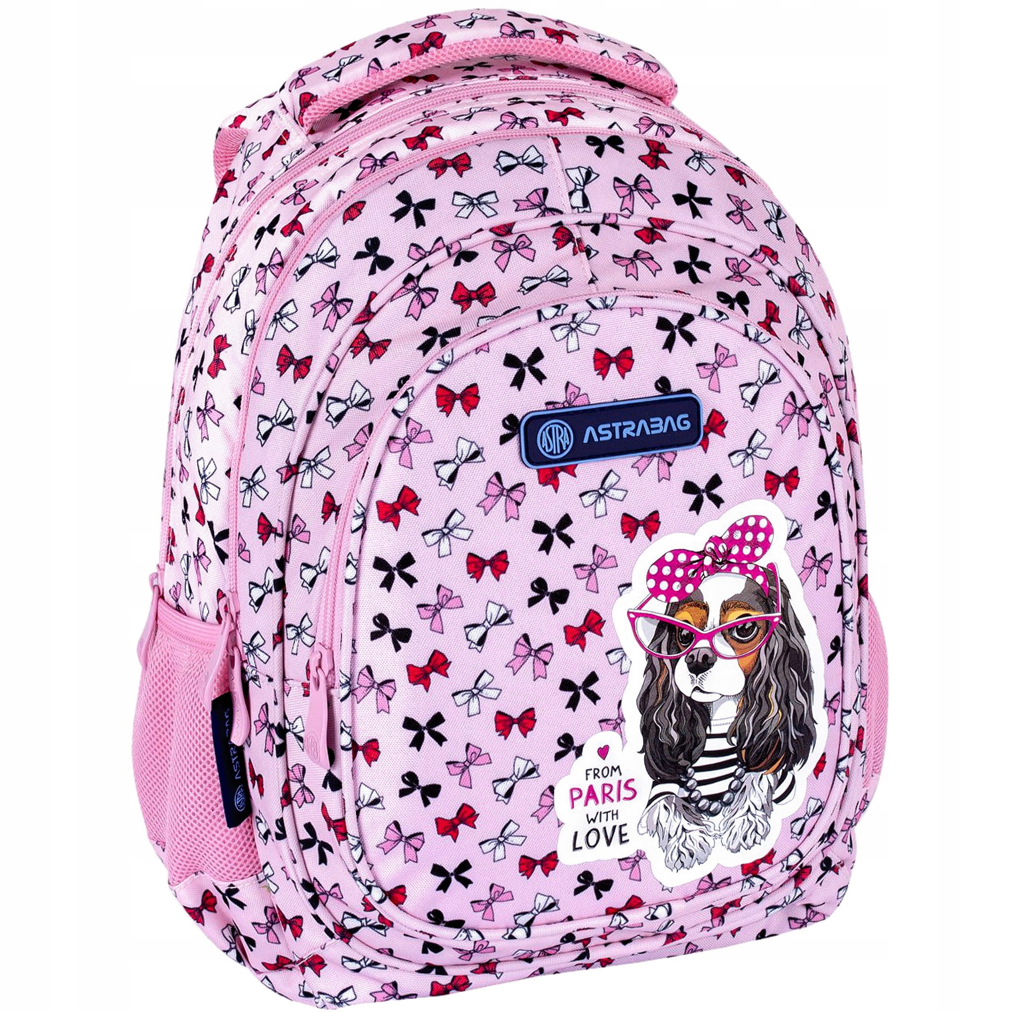 Schulrucksack Astrabag Sweet Dog, 20 L, rosa 