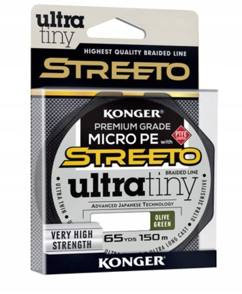 Geflochtene Schnur Konger Street Ultra Tiny, 0,03/150 m, grün 