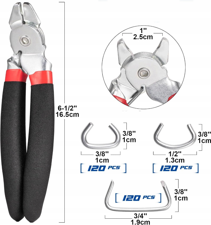 PLIERS A3 HOG RING ANGLE 360 PCS PROFESSIONAL STEEL FOR GARDEN AND TILES Packaging status original
