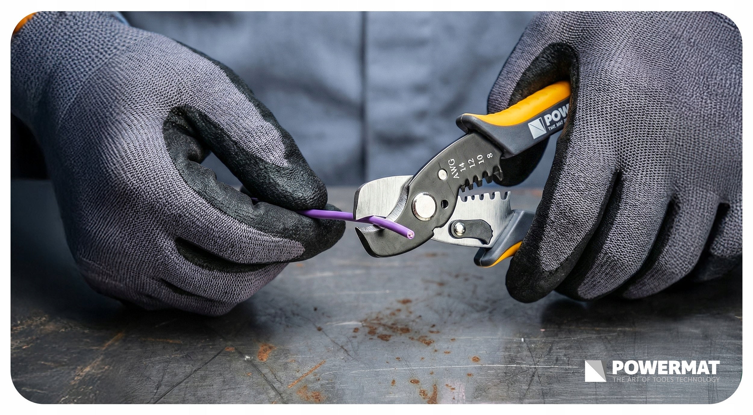 PLIERS FOR CUTTING AND STRIPPING INSULATION FROM WIRES 170 MM 8-14 AWG 8,4MM² Manufacturer code PM1439