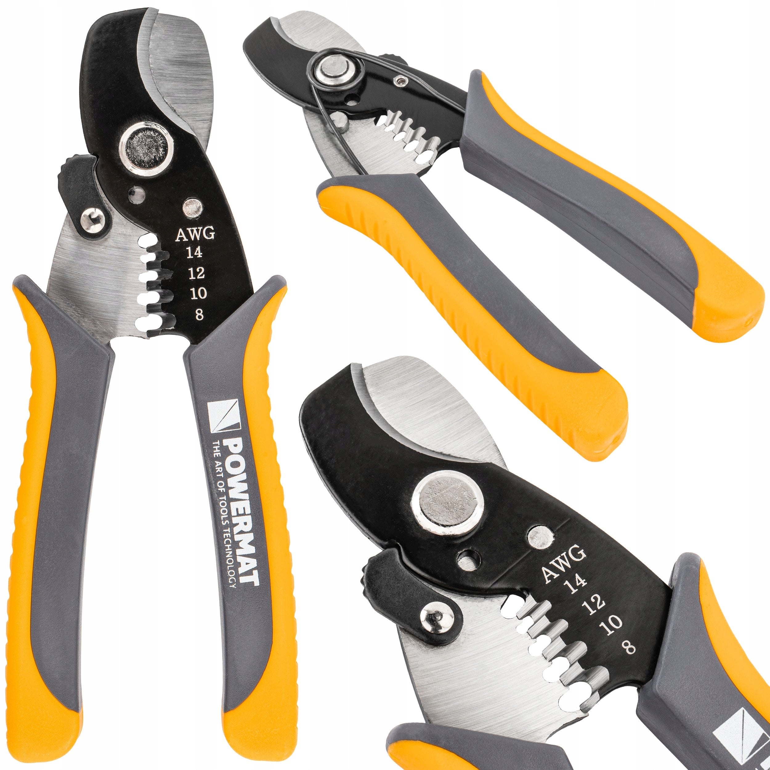 PLIERS FOR CUTTING AND STRIPPING INSULATION FROM WIRES 170 MM 8-14 AWG 8,4MM²