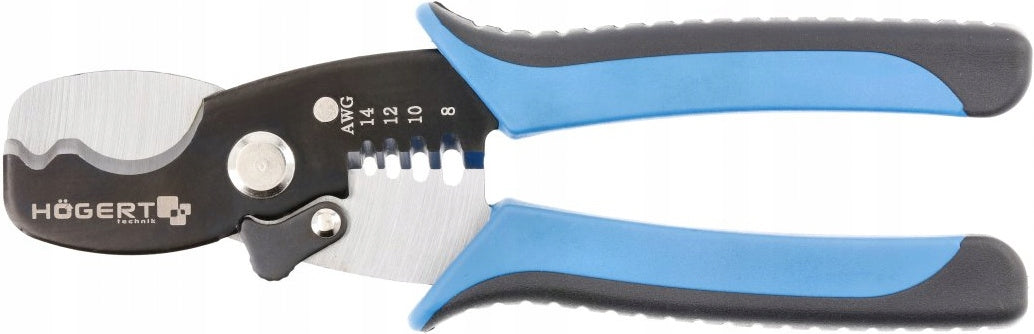 PLIERS FOR CUTTING AND STRIPPING INSULATION FROM WIRES 185 MM Brand Hoegert Technik